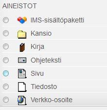 IMS-sisältöpaketti koostuu tiedostoista esimerkiksi verkkosivuista, kuvista tai PDF-tiedostoista sekä paketin elementtejä kuvaavasta xml-tiedostosta Kansio: Voit näyttää useita tiedostoja kansion