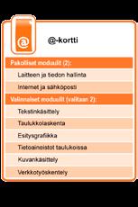 TIETOTEKNIIKKA TIETOTEKNIIKAN AJOKORTTI, @- ja A-TUTKINNOT Opistolla on mahdollista suorittaa tietotekniikan ajokortti.