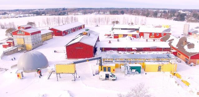 BioGTS Biojalostamo Jätteestä energiaa Patentoitu, suomalainen teknologia jätteiden käsittelyyn ja uusiutuvan energian, liikennepolttoaineiden ja lannoitetuotteiden valmistamiseen jätteistä Kompakti