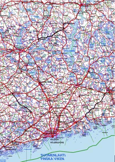 Tasanopeusjärjestelmä kaksikaistaisella päätieverkolla 15 JOHDANTO vt 9.1 vt 9.2 vt 9.3 vt 2 vt 6.1 vt 6.3 vt 6.2 Kuva 1.