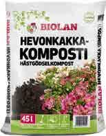 (0,18 /l) 6411961054454 16, /2 sk Biolan Kesäkukkamulta 45 l Norm. 6,95. (0,132/l).