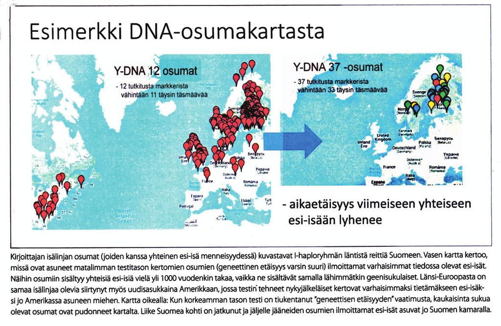 on sattumaa, ei sukulaisuutta. Saatetaan todeta, että kaikilla seuran suvuilla on yhteinen kantaisä. Saatetaan myös päätyä esim.