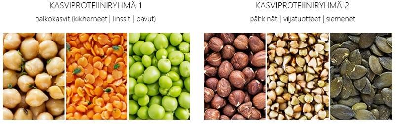 Kasviproteiinit ja aminohapot Useissa kasviksissa ja viljakasveissa (maissi, vehnä) lysiini ja treoniini puuttuva/niukasti sisältävä a-happo.