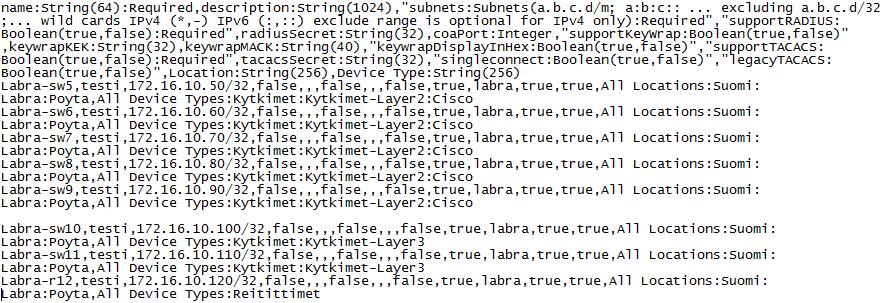 136 Kun.csv-tiedosto on ladattu, pitää sitä hieman muuttaa jotta saadaan järkevän näköinen ja helppolukuinen notepad-tiedosto.