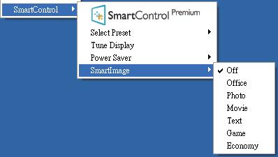 3. Kuvan optimointi Context Sensitive Menu (Tilannekohtainen valikko) Context Sensitive Menu (Tilannekohtainen valikko) on asetettu oletusasetuksena.