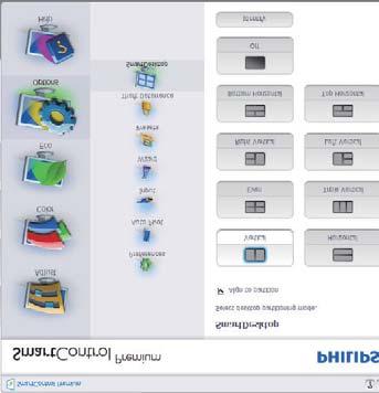 3. Kuvan optimointi 3.4 SmartDesktop -opas SmartDesktop SmartDesktop on SmartControl Premium issa. Asenna SmartControl Premium ja valitse SmartDesktop Options (Vaihtoehdot).