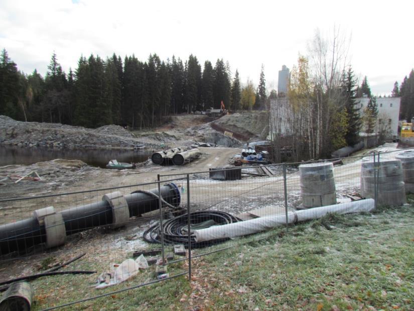 Kaupinojan vesilaitoksen ympäristössä tehtiin syksyllä 2013 laajoja