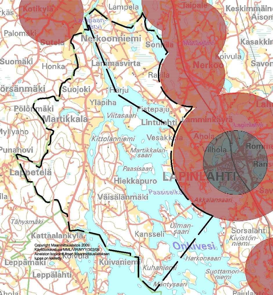 Analyysi 673/9520/2010 2 (6) Edellä mainittujen syiden johdosta Viestintävirasto toteaa, että Pohjois- Savon maakunnan Lapinlahti Akkalansalmi-Vaisalanmäki-Martikkala ja Lapinlahti Nerkoonniemi