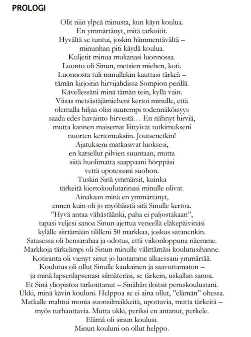 utustukaa lisää nuorten ajatuksiin koulusta: inulle än oli. mistin väitöstutkimukseni hänelle viereisin sanoin. anja ärelä: rityisiä oppilaita erityisiä opettajia / aativa erityinen tuki 2.