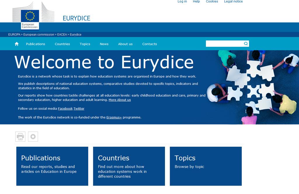 Eurydice kerää tietoa eurooppalaisesta koulutuksesta https://webgate.ec.europa.
