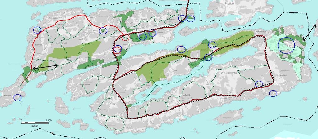 Lähtökohtia virkistys, kulttuuri ja matkailu, palvelut kehitettäviä kohteita Ehdotuksia ulkoilureiteiksi: kanootti, soutuveneily, luistelu, hiihto, (ratsastus) Tarjonta