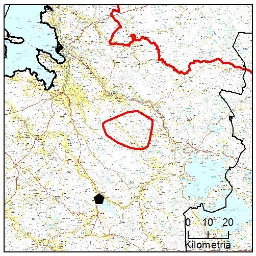 yksilöä lueen koko 340 km 2 DN näytteet Ei Kuolleet Ei Kuva 25.