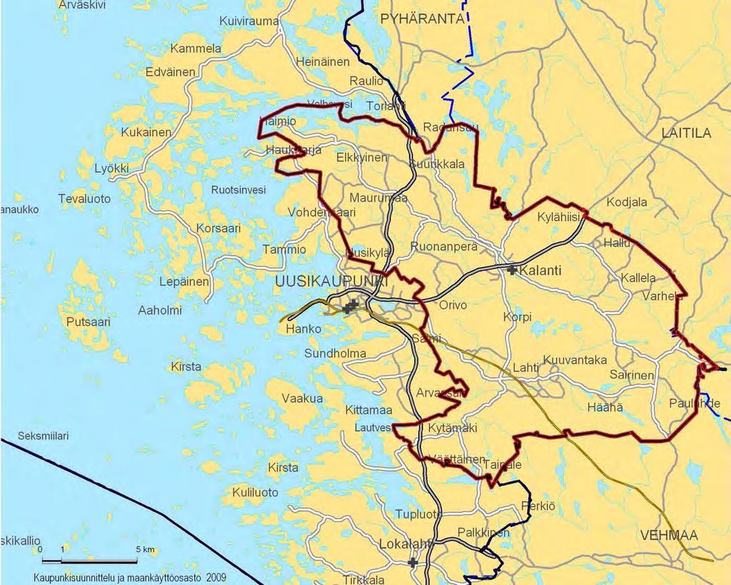 1. Johdanto Kalannin kunta liitettiin osaksi Uuttakaupunkia vuonna 1993. Kalannin yleiskaavan laatiminen käynnistyi jo kertaalleen 1990-luvun lopulla.