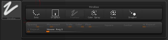 9 KUVA 5. ZBrushin Stroke vaihtoehdot (ZBrush 4R6 2014) 3.4 Alphas Alphat ovat brushien piirtojälkeen vaikuttavia harmaasävyisiä kuvia. Brush luo meshin pintaan jäljen alphan mukaan.