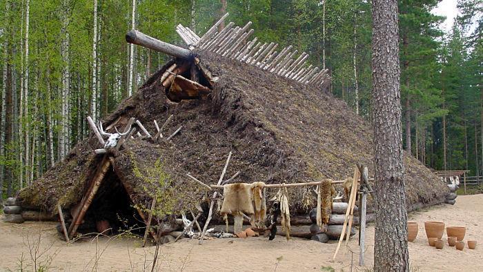 10 2 HIRSIRAKENTAMISEN HISTORIAA Jo tuhansien vuosien takaa ihminen ja monet muut eläimet ovat valinneet puun rakennusmateriaaliksi.