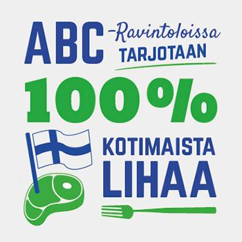 noutopöydän liharaaka-aineet ja marraskuuhun mennessä myös koko à la carte -listan lihatarjonta oli kotimaista alkuperää.