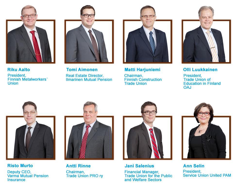 Major VVO shareholders and Board of Directors The biggest VVO:s shareholders are two mutual insurance companies and eight trade unions Ilmarinen Mutual Pension Insurance Company 18.