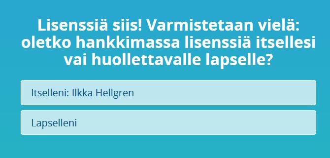 Tässä vaiheessa lisenssien tietoja ei ole näkyvissä, koska et ole ehtinyt vielä ostoksille.