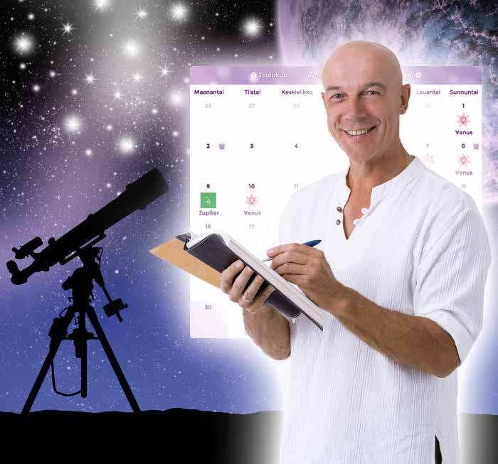 Tilaa omaksesi! Astrokalenteri Elämäsi on hieno seikkailu Astrokalenteri auttaa yhdistämään näkymättömän maailman värähtelyt elämääsi astrologian, biorytmien, kuunvaiheiden ja numerologian avulla.