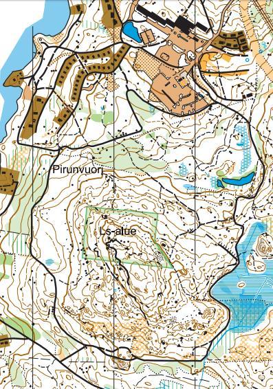 Liite 3: Kartta kilpailumaastosta LUONNON- SUOJELU- ALUE Kokonainen Suunta-Seppojen suunnistuskartta