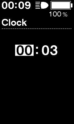 Clock (kello) Kellon asetusten määritys. 1. Aseta tuntiasetus painamalla painiketta Avustus-Y tai Avustus-Z. Avustus Vaihto Kasvata arvoa painamalla Avustus-Y. Pienennä arvoa painamalla Avustus-Z.