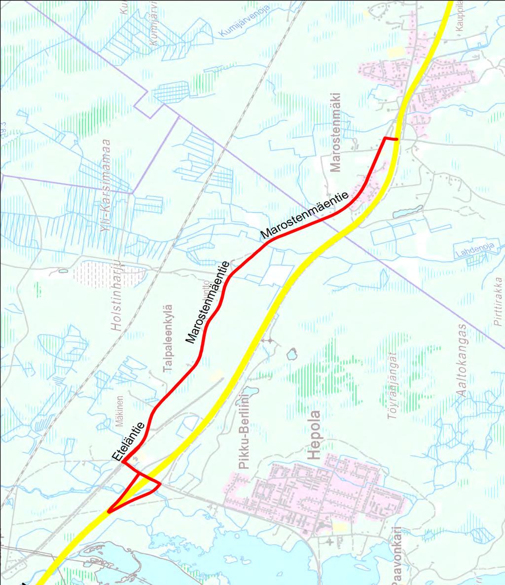 Liite 6 Varareittien liikenteenohjauskuvat Valtatie 4 Kemin kohdalla SULJE RAMPPI OHJAUS, LIITE 8 VARAREITTI : 4Kemi10 MAROSTENMÄKI -