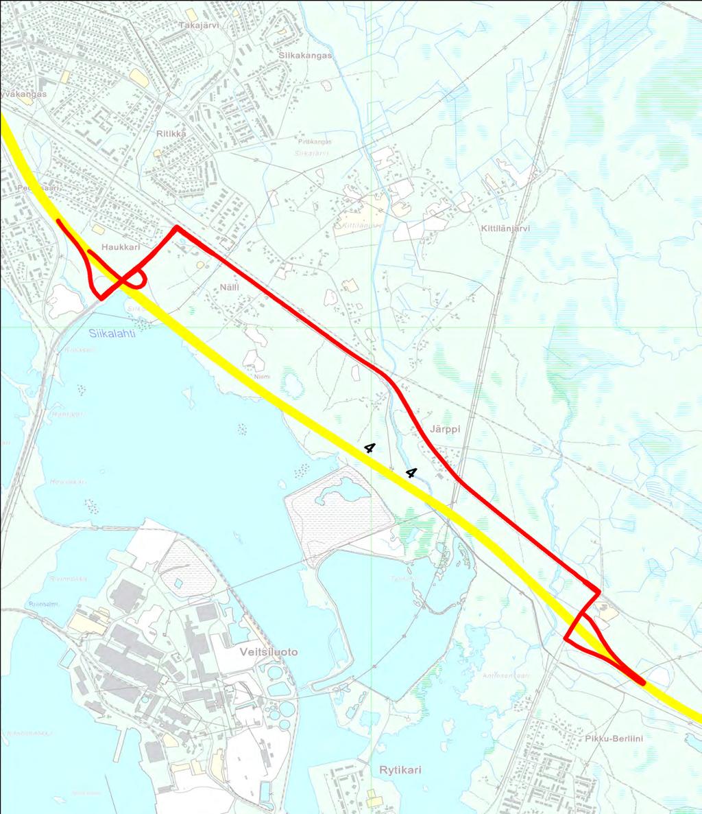 Varareittien liikenteenohjauskuvat Valtatie 4 Kemin kohdalla Liite 6 OHJAUS, LIITE 8 SULJE RAMPPI SULJE RAMPPI OHJAUS, LIITE 8 VARAREITTI : 4Kemi11