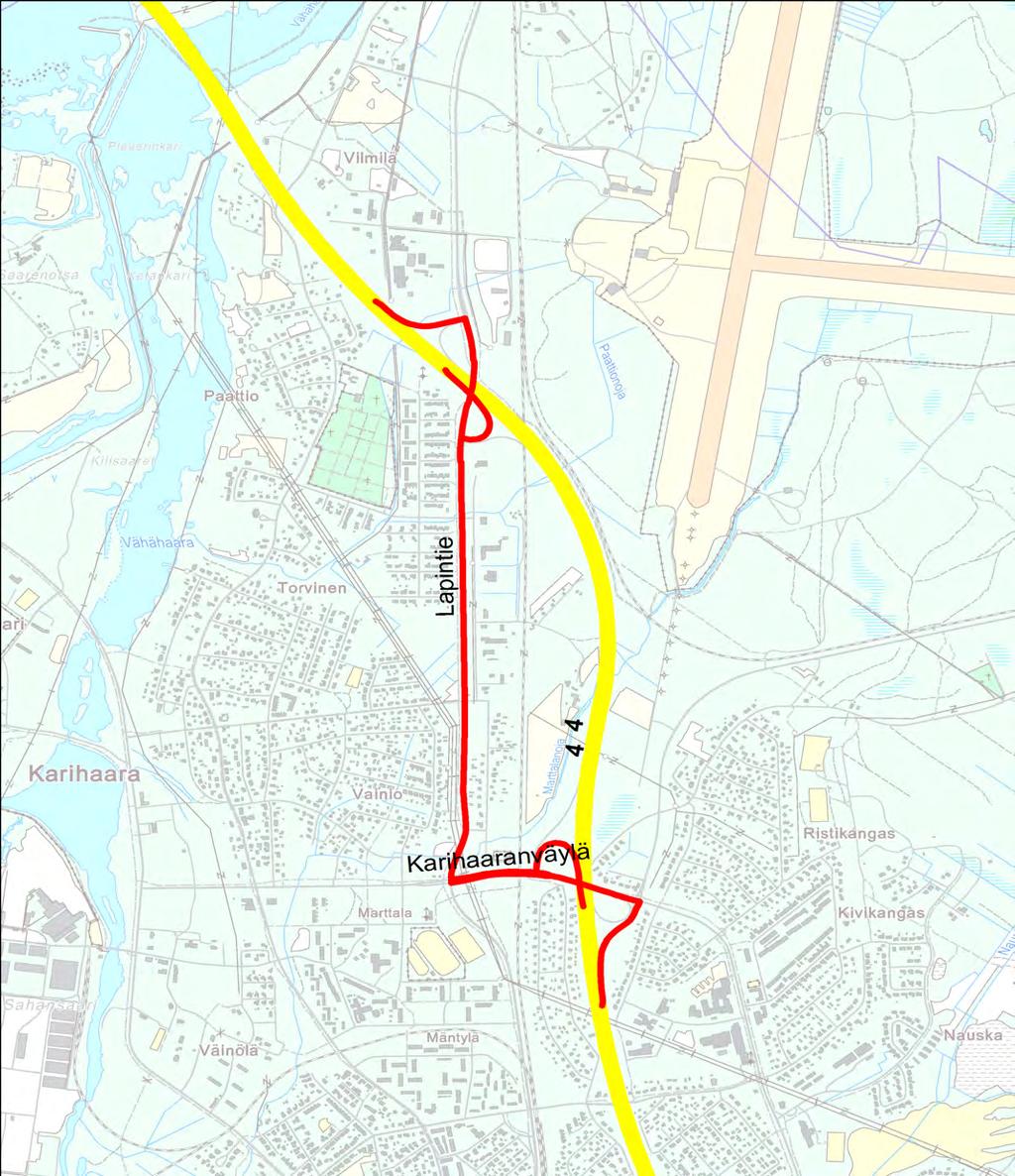 Varareittien liikenteenohjauskuvat Valtatie 4 Kemin kohdalla Liite 6 OHJAUS, LIITE 8 SULJE RAMPPI SULJE RAMPPI OHJAUS, LIITE 8 VARAREITTI : 4Kemi20