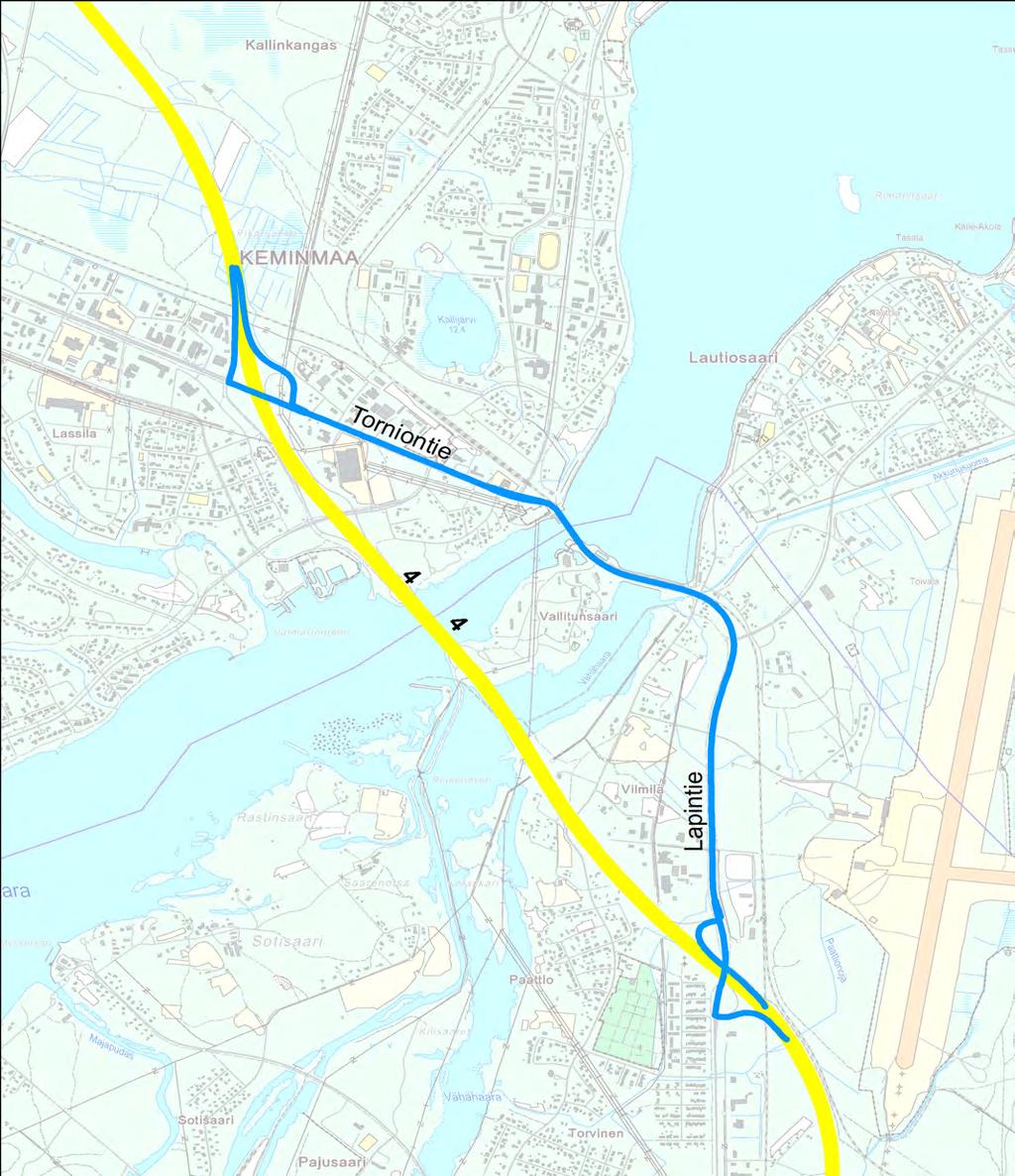 Liite 6 Varareittien liikenteenohjauskuvat Valtatie 4 Kemin kohdalla OHJAUS, LIITE 8 SULJE RAMPPI Isohaaran voimalaitos Ajoneuvon kokonaispainorajoitus 20 t SULJE RAMPIT TARVITTAESSA OHJAUS, LIITE 8