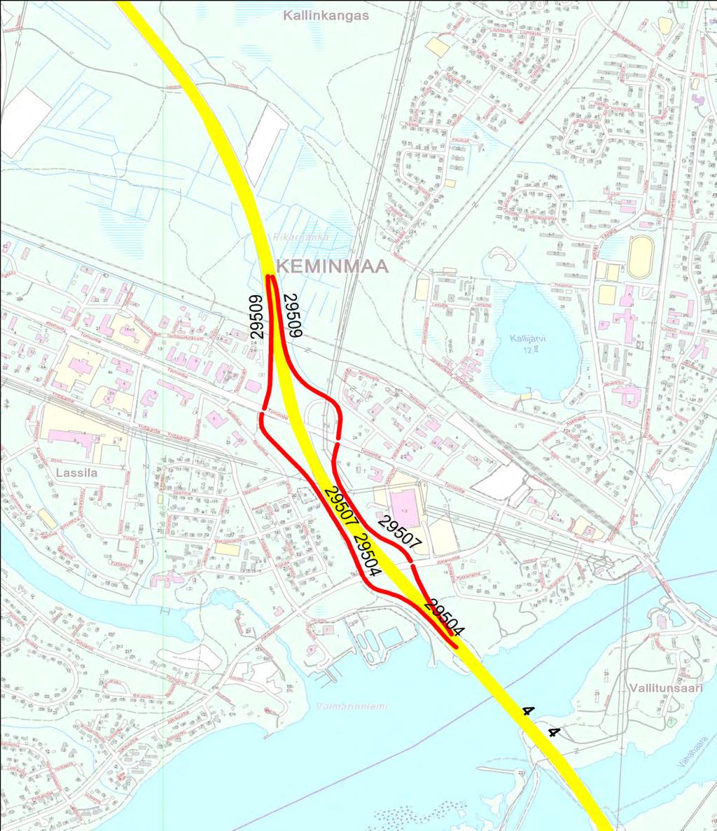 Varareittien liikenteenohjauskuvat Valtatie 4 Kemin kohdalla Liite 6 OHJAUS, LIITE 8 OHJAUS, LIITE 8 VARAREITTI : 4Kemi22 JOKISUU - KÄPYLÄ SEKTORI: Raskas