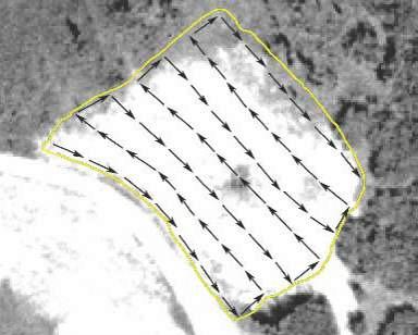 Tutkimus: 2,4-DNT-pitoisuus tykistön tuliasema-alueella (105-mm haupitsi) (USA) Tutkimusalue (DU) 90 m x 120 m 5 x 50-osanäytteen MONO 5 x 200-osanäytteen MONO 2,4-DNT
