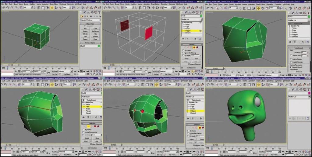 3 POLYGON-MALLI 3D-mallit koostuvat yhdestä tai useammasta segmentistä. Segmentti on ryhmä toisiinsa kiinnitettyjä polygoneja, eli monikulmion muotoisia pintapaloja.