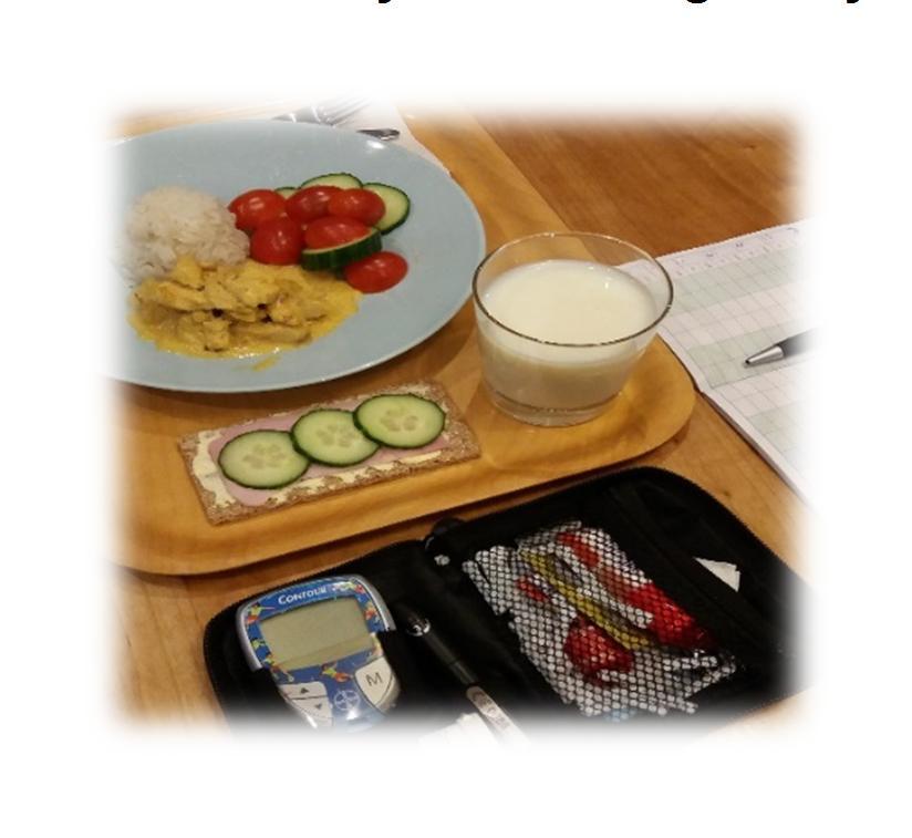 Liite 1 4 (14) Aterian hiilihydraattien laskeminen Lapsen ruoasta lasketaan hiilihydraatit. Voit laskea ne yhdessä lapsen kanssa, niin lapsi oppii samalla. Käytä hiilihydraattikäsikirjaa.