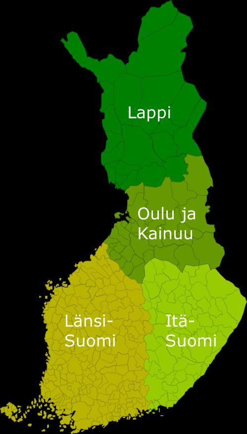 Luonnonmarjojen* ja sienten kauppaantulomäärät ja poimintatulot alueittain ** Lappi Poimintatulot: 5,47 milj.