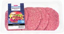 3 99 LOMARUOKAA Naudan BURGERPIHVI 4 kpl/480 g