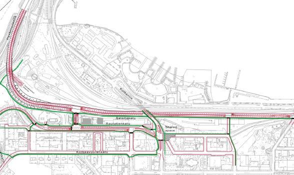 Kotkan keskustan liikennesuunnitelma 19 (60) Uusi satamakadun linjaus on nostettu esiin jo vuonna 2004 laaditun Kotkansaaren sisääntuloväylien yleissuunnitelman yhteydessä.