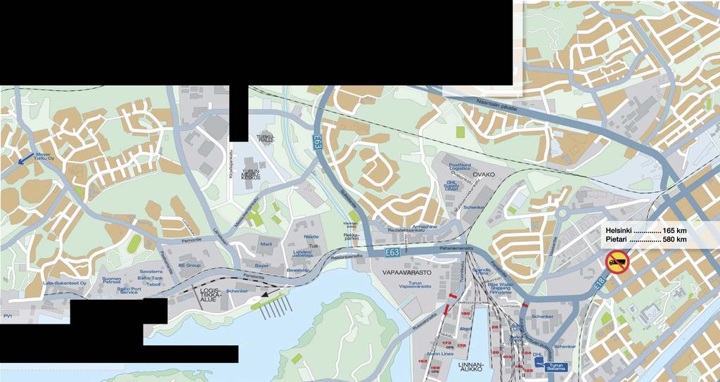 .. 212 Jyvaskyla... 304 Vaasa.