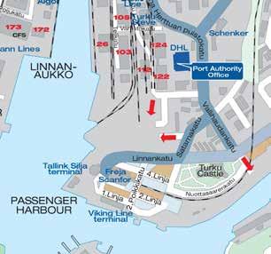 Matkustajasatama INFORMAATIO Matkustajasatamassa sijaitsevat Tallink Siljan ja Viking Linen matkustajaterminaalit.