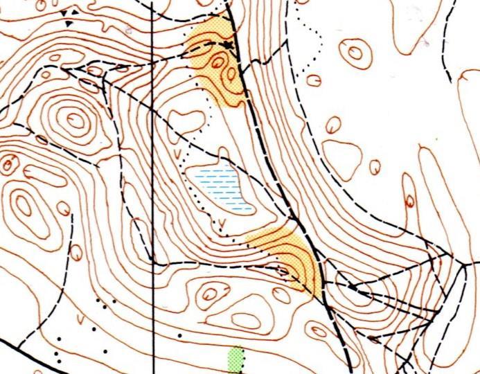 Oikealla Hietasyrjän karttaa 1970-luvulta Vuonna 1980 Retun maastokartoituksen pohjalta syntyi Hietasyrjän ensimmäinen varsinaiseen suunnistuskäyttöön tarkoitettu 5-värinen kartta mittakaavassa 1:15