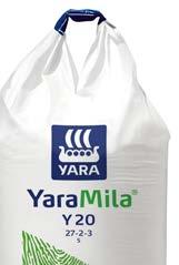 YaraMila Y20 (27-2-3-2,5) Runsastyppinen, riisuttu NPKS-lannoite fosforiluokkaan hyvä.