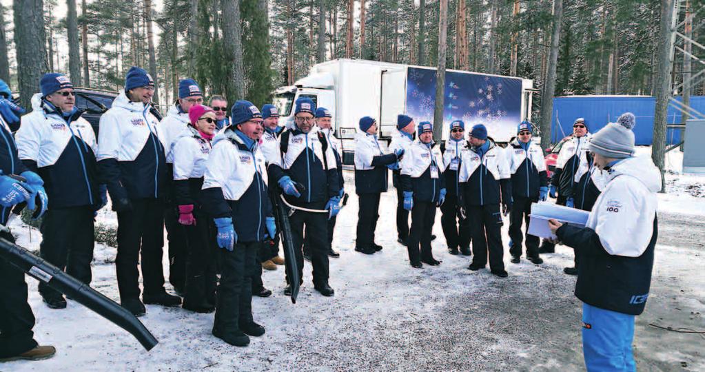 Kuten yhdistyksen väki hyvin tietää, hyppyrin ylämäki on uuden tekniikan vuoksi pidettävä kilpailussa lumettomana. Lumisateen sattuessa uusi lumi on poistettava heti.