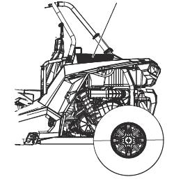 HUOLTO Moottorin ja variaattorin ilmanottokanavat Suodattimet Moottorin ilmanoton esisuodatin on ajoneuvon oikealla sivulla.