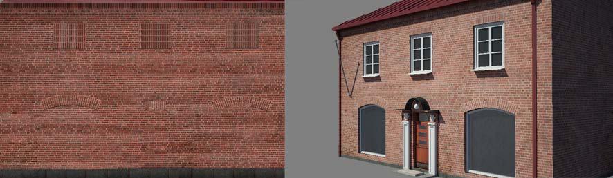 Vasemmalla alkuperäinen kuva ja oikealla versio, josta on poistettu kaikki ylimääräinen, jota ei haluta 3D-talon pintaan.