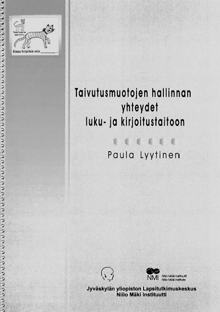 SANOJEN TAIVUTUSTEHTÄVÄ KOULUIKÄISILLE Paula Lyytinen Sanojen taivutustehtävä on 2.