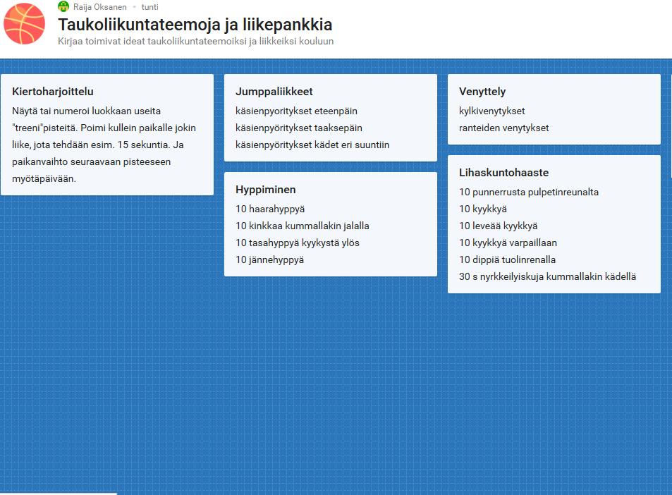 Tauottamisteemat avuksi Viikonpäiville