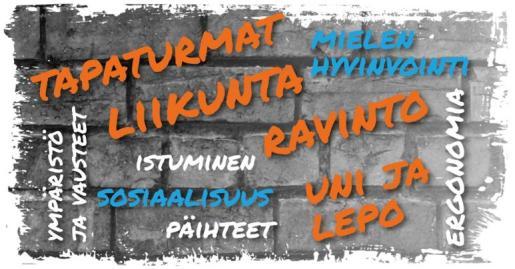 tuntisuunnitelmia liikkeen lisäämisestä terveellisestä ja turvallisesta liikunnasta