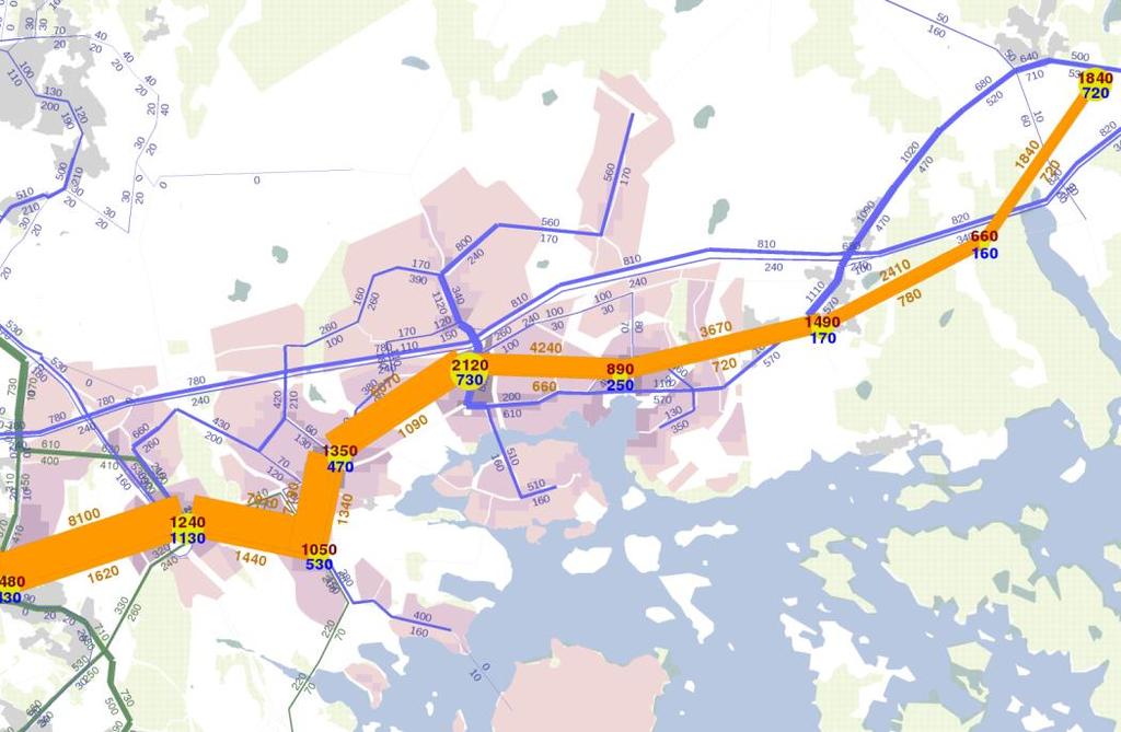Seudulliset vaikutukset Porvoonväylä ruuhkautuu pahoin, mikä heikentää seudullisen, valtakunnallisen ja kansainvälisen tieliikenteen sujuvuutta ja toimintavarmuutta.