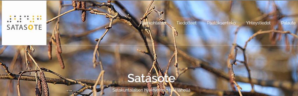 com/satakunta2019 Twitter @satakunta2019 Satasote-verkkosivu kokoaa