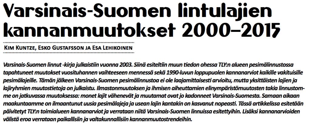 1. Kaksi artikkelia