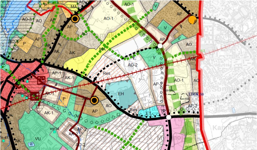 Yleiskaava 2040, alustava ehdotus Yleiskaavaehdotuksessa